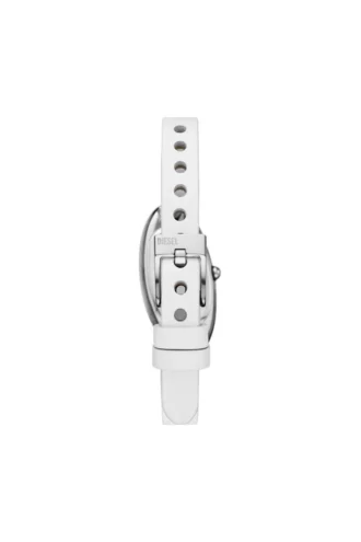 Montre dz5613 Montre D-Era à deux aiguilles en cuir blanc