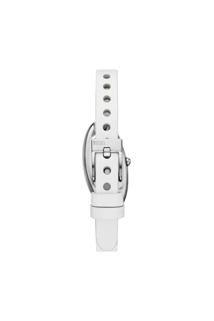 Montre dz5613 Montre D-Era à deux aiguilles en cuir blanc