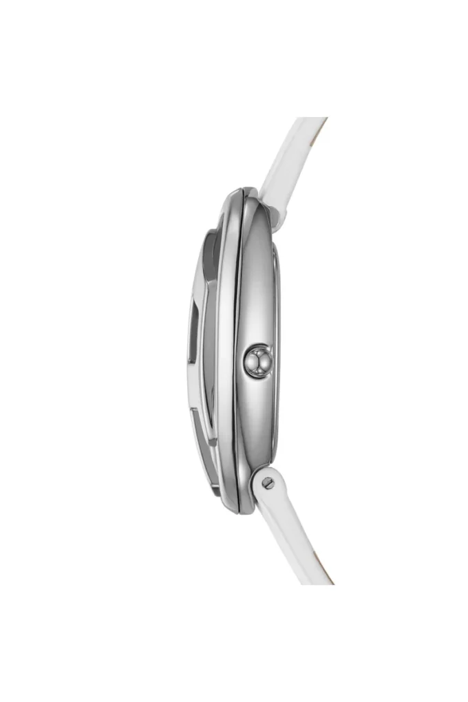 Montre dz5613 Montre D-Era à deux aiguilles en cuir blanc