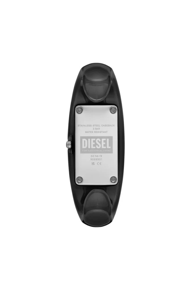 Montre dz5619 Montre Diesel Wonder-D à deux aiguilles en résine nylon noire Montre dz5619 Montre Diesel Wonder-D à deux aiguilles en résine nylon noire