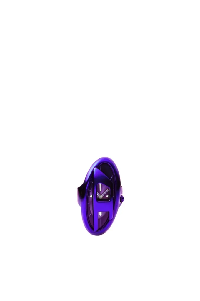 Montre dz5624 Montre bague D-Era en acier inoxydable violet