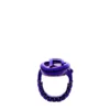 Montre dz5624 Montre bague D-Era en acier inoxydable violet