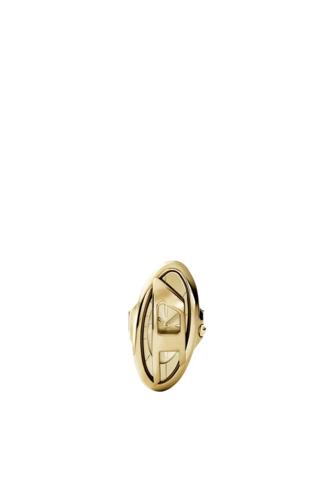Montre dz5626 Montre bague D-Era en acier inoxydable doré