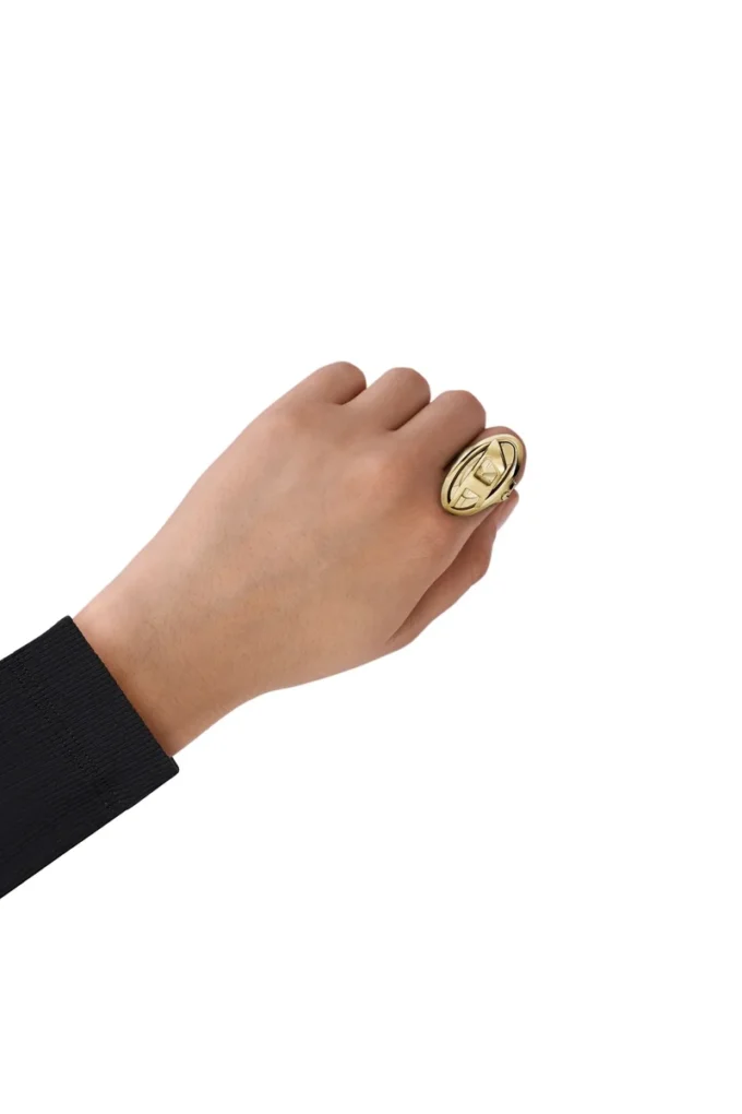 Montre dz5626 Montre bague D-Era en acier inoxydable doré