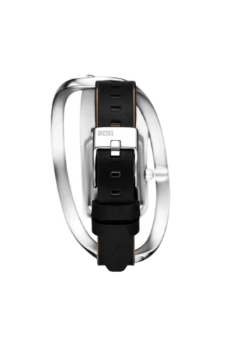 Montre dz5627 Montre Wrap-D en cuir noir
