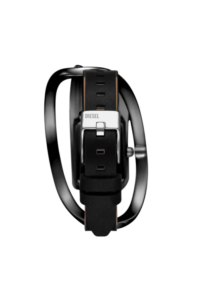 Montre dz5629 Montre Wrap-D en cuir noir