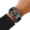 Montre dz5629 Montre Wrap-D en cuir noir