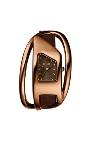Montre dz5630 Montre Wrap-D en cuir marron