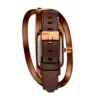 Montre dz5630 Montre Wrap-D en cuir marron