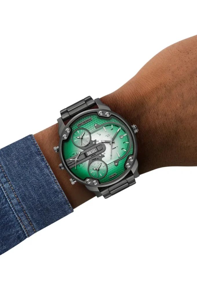 Montre dz7488 Montre Mr. Daddy Slim Multi Movement en acier inoxydable