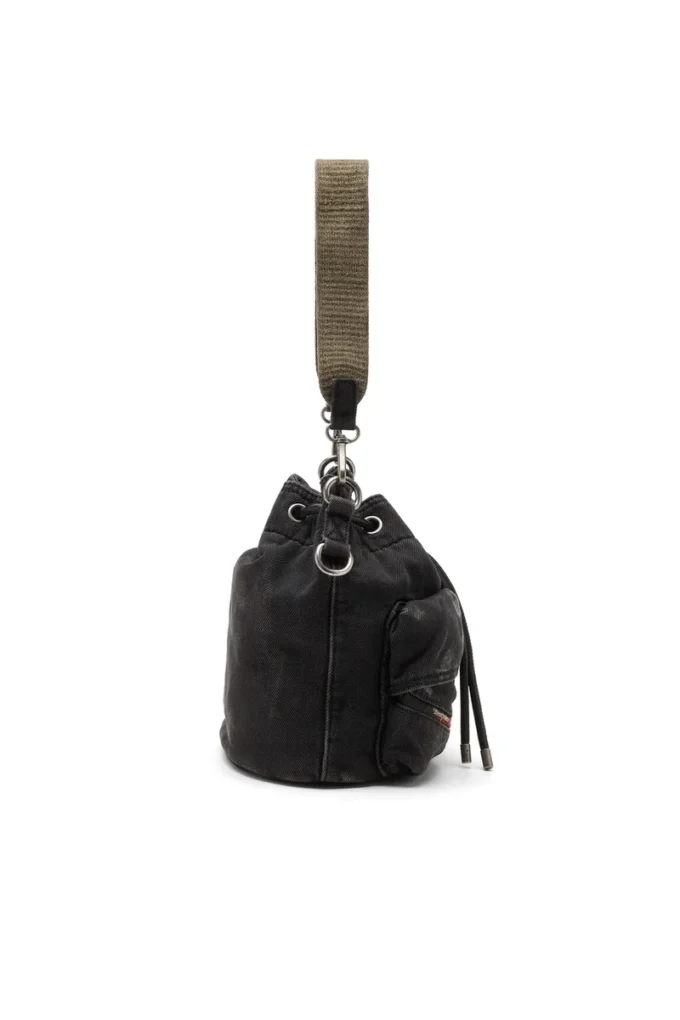 multi-pkts bucket x Sac seau Multi-Pkts-Multipocket en denim délavé