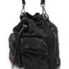 multi-pkts bucket x Sac seau Multi-Pkts-Multipocket en denim délavé