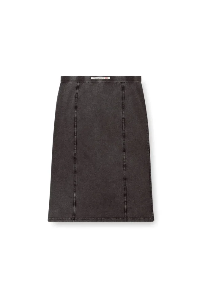 o-allegra Jupe midi effet denim