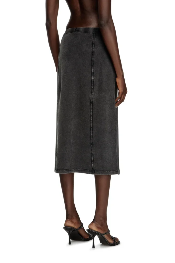 o-allegra Jupe midi effet denim