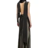 o-dyva Robe à empiècements foulard