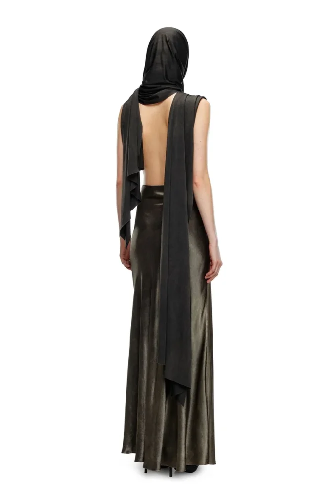 o-dyva Robe à empiècements foulard