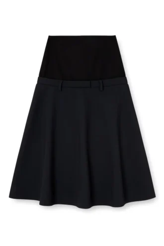 o-grace-bond Jupe taille basse en tissu néoprène contrecollé