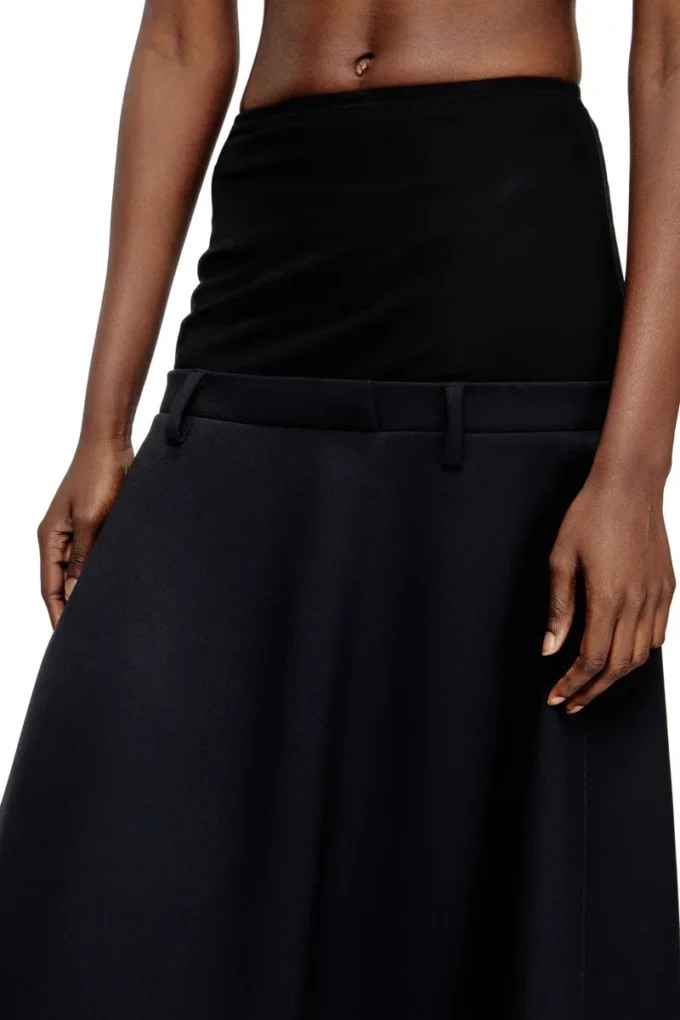 o-grace-bond Jupe taille basse en tissu néoprène contrecollé
