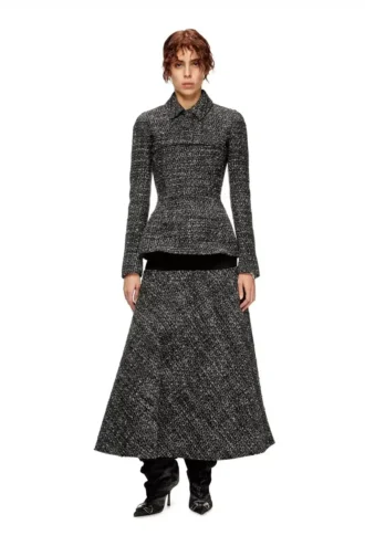 o-grace Jupe bouclée à taille élastiquée