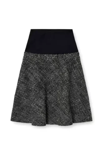 o-grace Jupe bouclée à taille élastiquée