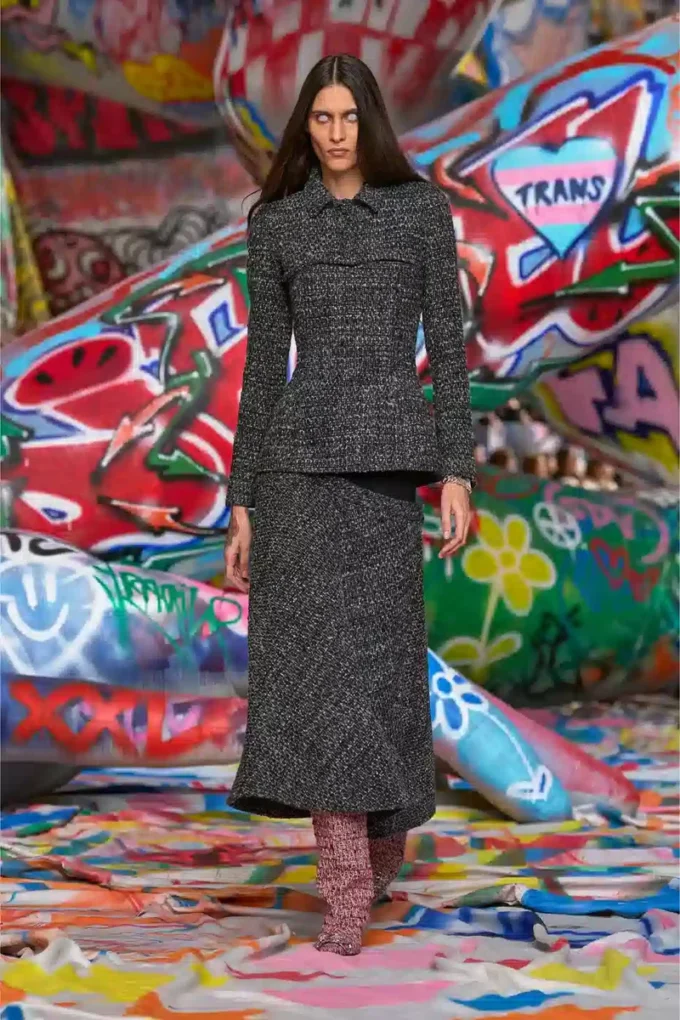 o-grace Jupe bouclée à taille élastiquée