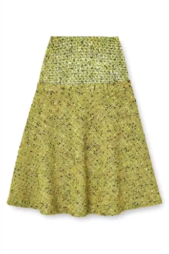 o-grace-mix Jupe bouclée avec taille en lycra