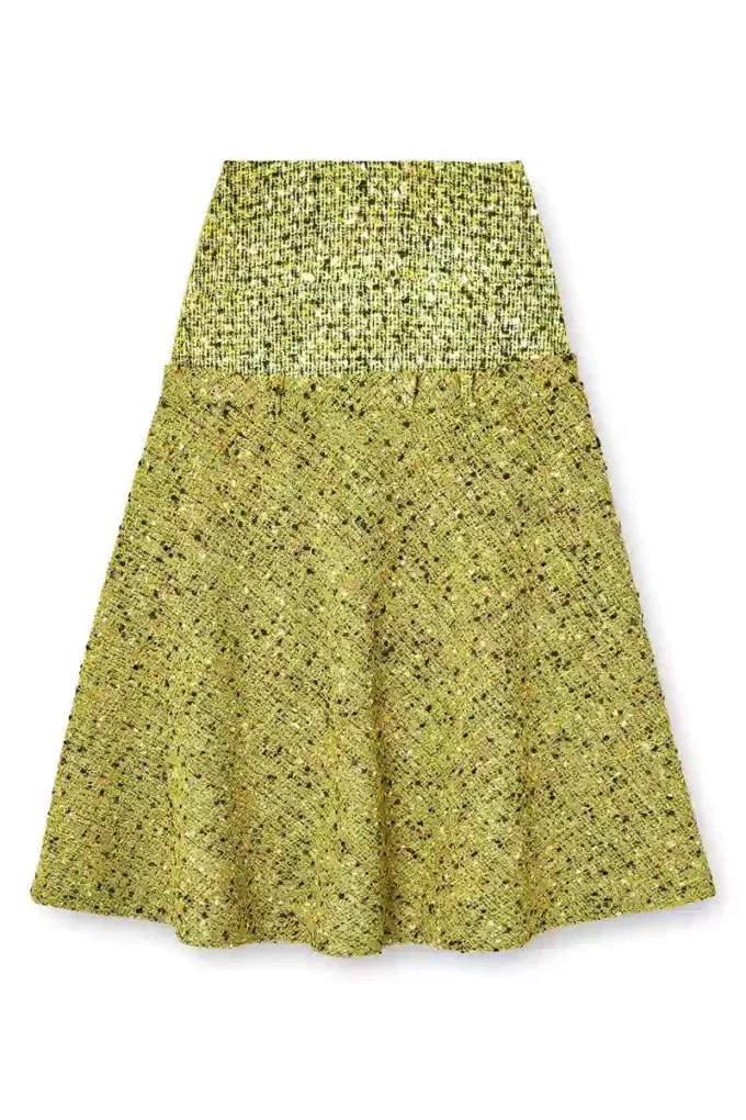 o-grace-mix Jupe bouclée avec taille en lycra
