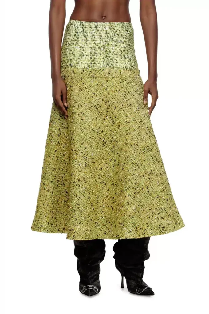 o-grace-mix Jupe bouclée avec taille en lycra