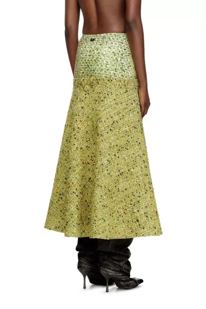 o-grace-mix Jupe bouclée avec taille en lycra