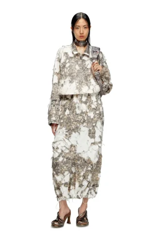 o-hockys Jupe longue avec couche camouflage déchirée