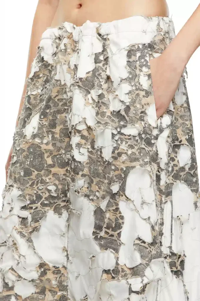o-hockys Jupe longue avec couche camouflage déchirée