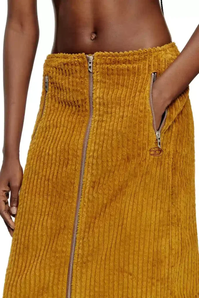o-llipop Jupe midi en coton avec fermeture éclair