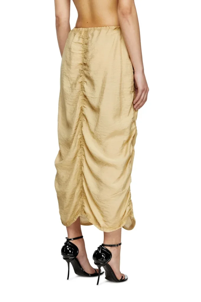 o-racle Jupe midi cargo en viscose-nylon traité