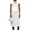 o-rchid-r1 Jupe midi en viscose avec imprimé intégral