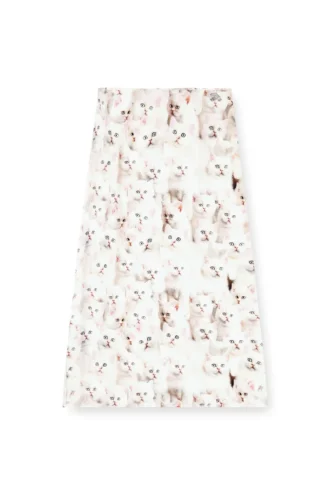 o-rchid-r1 Jupe midi en viscose avec imprimé intégral