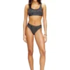 oriba-gft Bralet en coton stretch avec imprimé métallisé