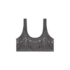 oriba-gft Bralet en coton stretch avec imprimé métallisé