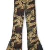 p-affal Pantalon jazz avec imprimés camouflage mélangés