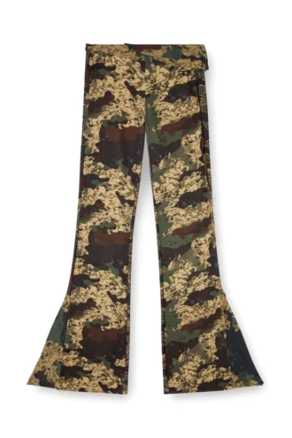 p-affal Pantalon jazz avec imprimés camouflage mélangés