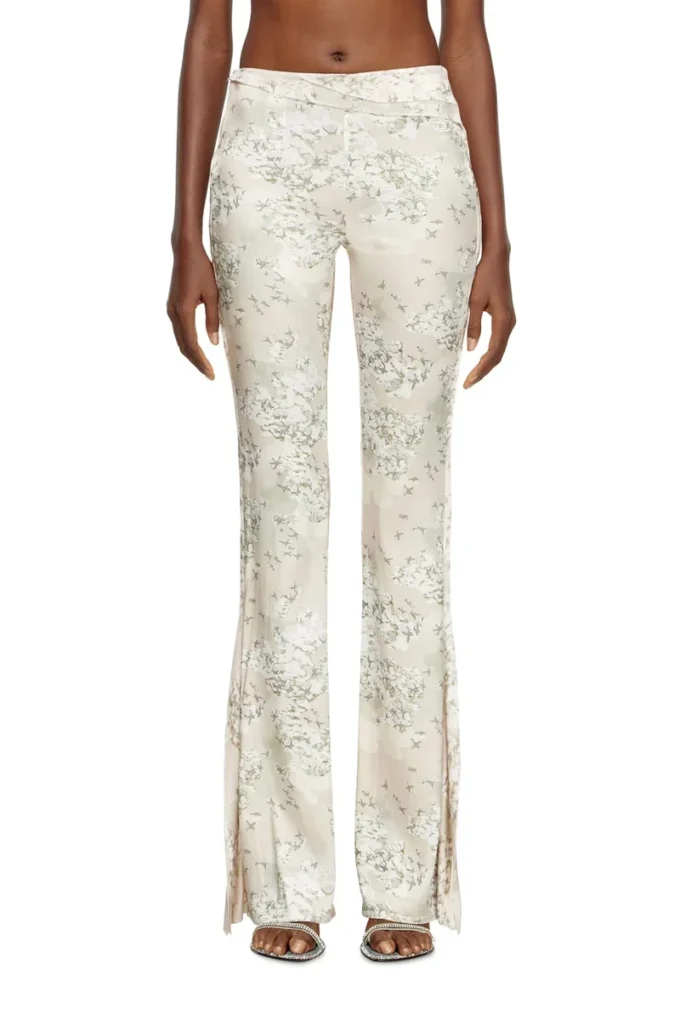 p-affal Pantalon jazz avec imprimés camouflage mélangés