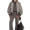 p-anta Pantalon en coton avec imprimés et clous