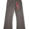 p-anta Pantalon en coton avec imprimés et clous