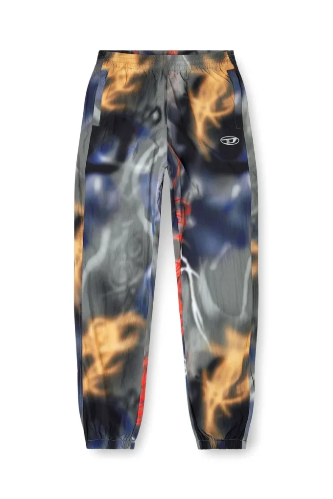 p-arelion Pantalon en nylon avec imprimé intégral