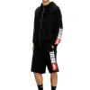 p-crow-div Short en molleton avec patch maxi logo
