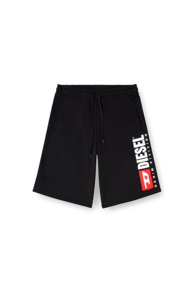 p-crow-div Short en molleton avec patch maxi logo