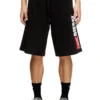 p-crow-div Short en molleton avec patch maxi logo