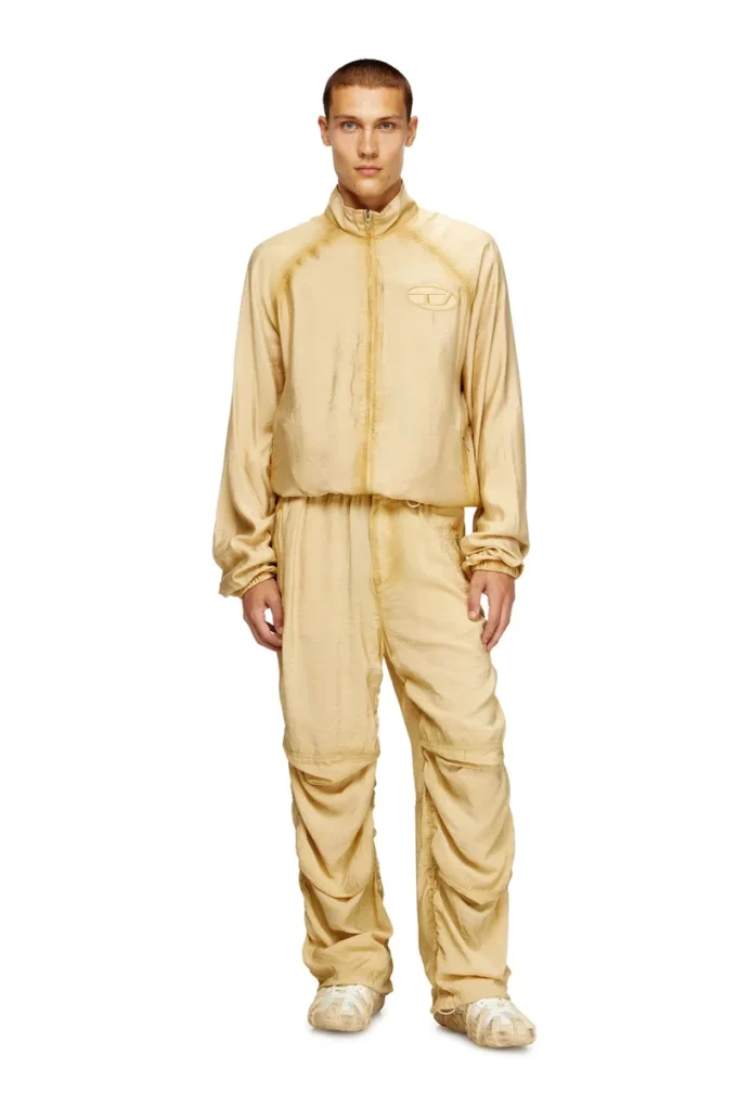 p-daily Pantalon utilitaire en tissu léger froissé