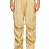 p-daily Pantalon utilitaire en tissu léger froissé