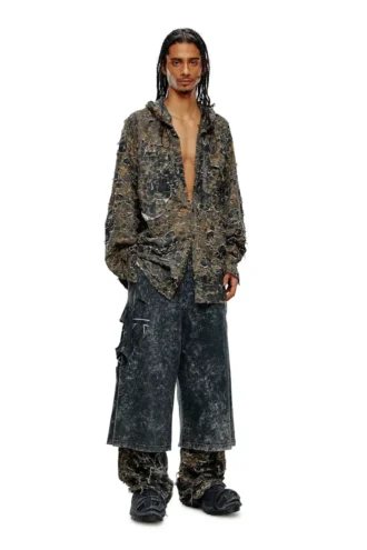 p-eckyo-peeloval Pantalon Oval D en jersey marbré