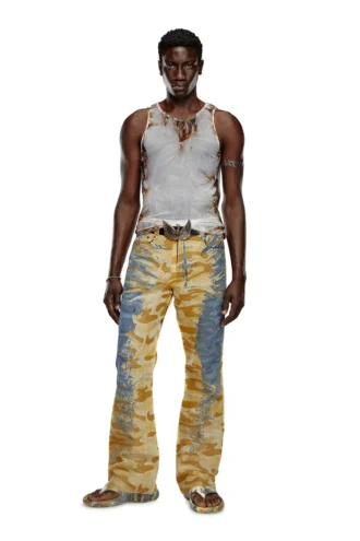 p-fro-dev Pantalon camouflage avec mousseline détachable